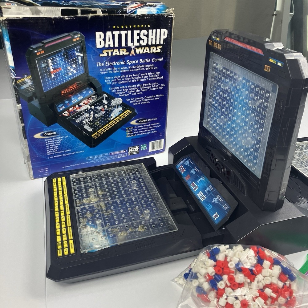 Milton Bradley Hasbro Star Wars Battleship 2002 Vintage Electronic Game Tested - Picture 3 of 5